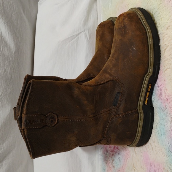 SALE! Wolverine Waterproof Plus Contour Welt Steel Toe Boots Sz.10 1/2M (X-100) - Picture 7 of 13